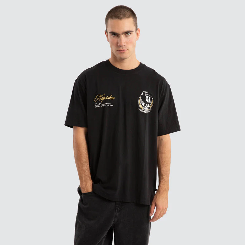 NXP x AFL Collingwood Magpies Season Tee - Jet Black - Image 3