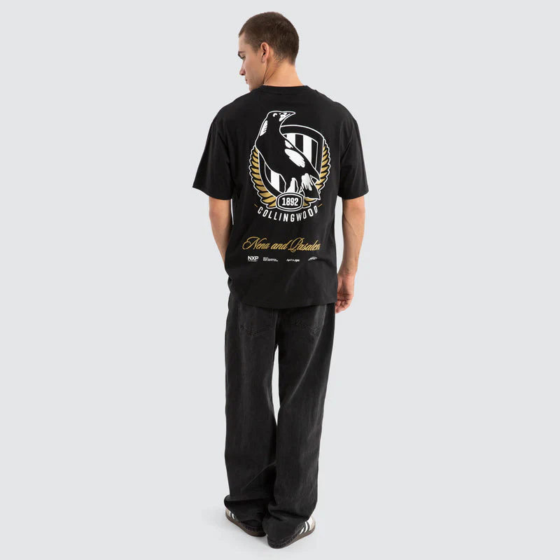 NXP x AFL Collingwood Magpies Season Tee - Jet Black - Image 4