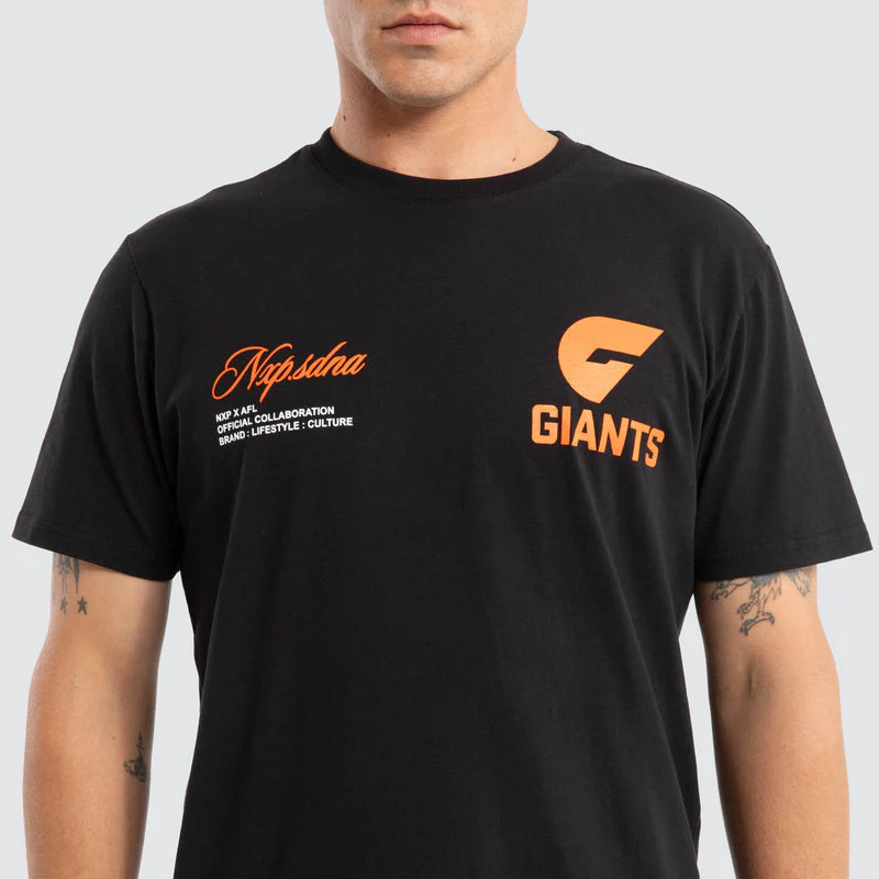 NXP x AFL Giants Season Tee - Jet Black - Image 2
