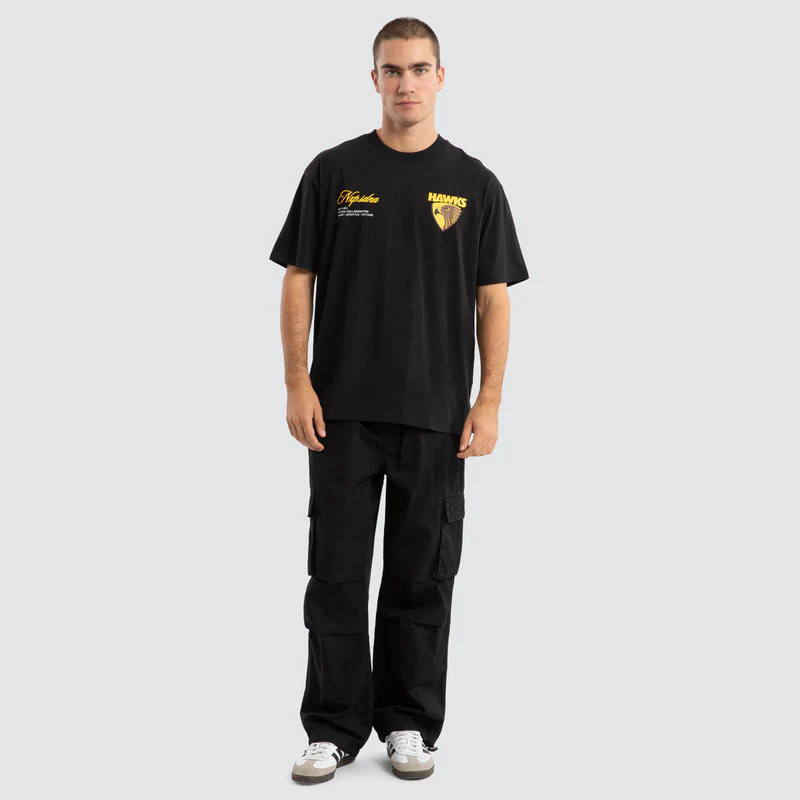 NXP x AFL Hawthorn Hawks Season Tee - Jet Black - Image 2