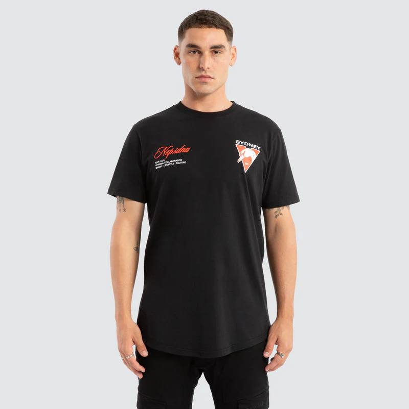 NXP x AFL Sydney Swans Prime Tee  - Jet Black - Image 3