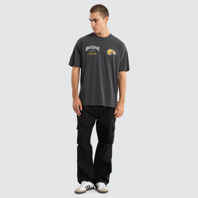 NXP x AFL West Coast Eagles Vintage Goth Tee - Pigment Asphalt - Image 2