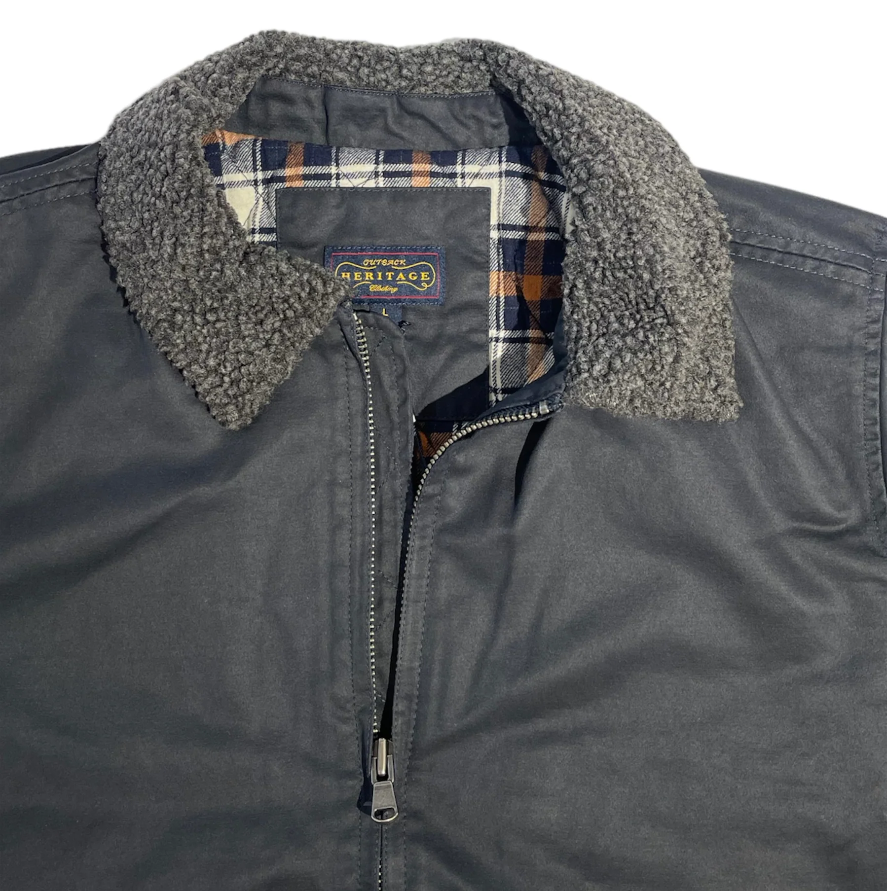 OUTBACK HERITAGE T36323 OILSKIN JACKET - Indigo - Image 2