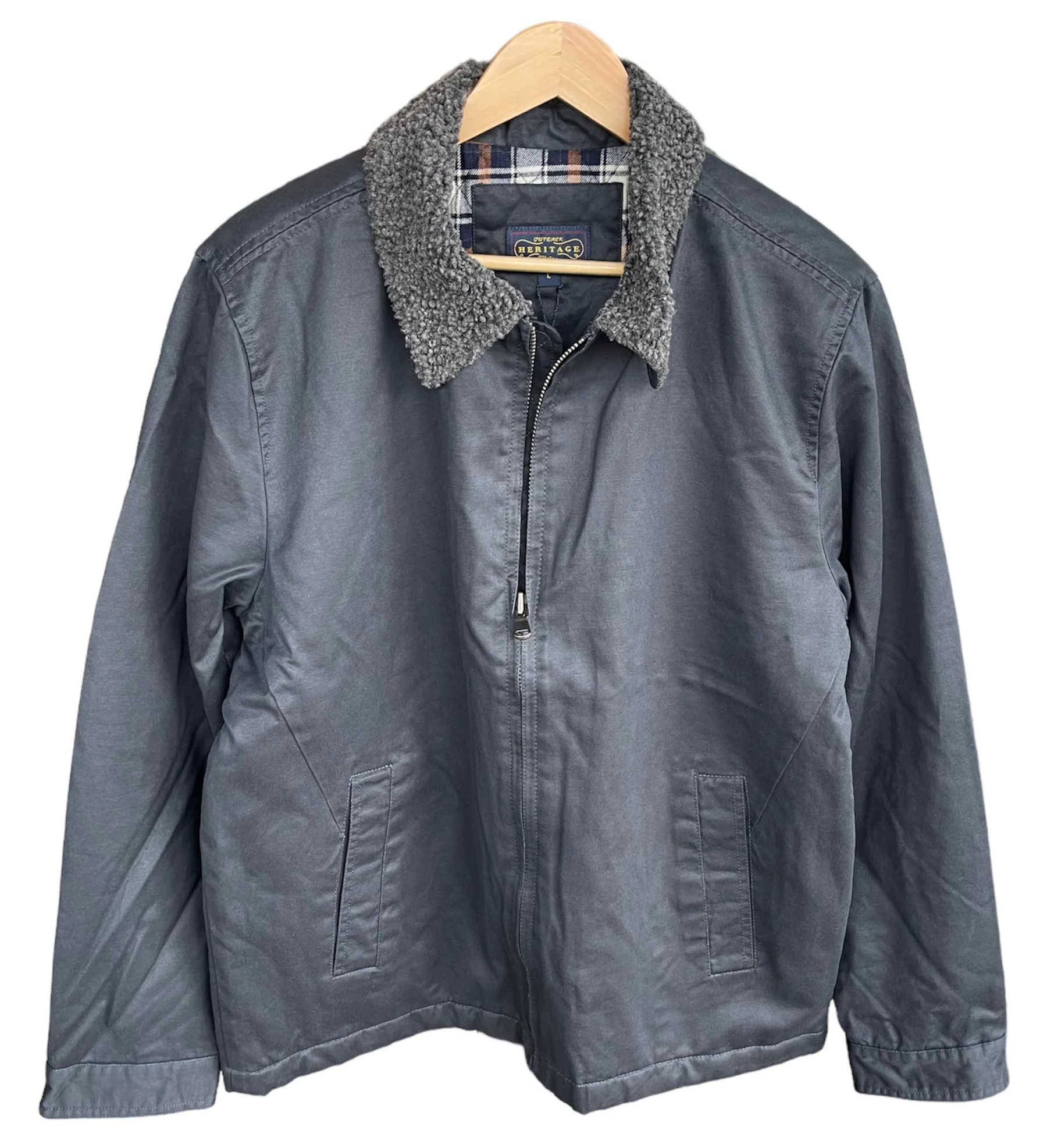 OUTBACK HERITAGE T36323 OILSKIN JACKET - Indigo - Image 3