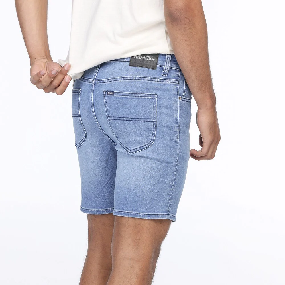 Riders R1 Skinny 501298 Denim Short - Wellspring Blue - Image 3