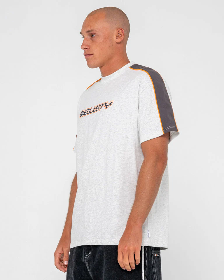 RUSTY Alonso Graphic Panel Tee - Ecru Marle - Image 5