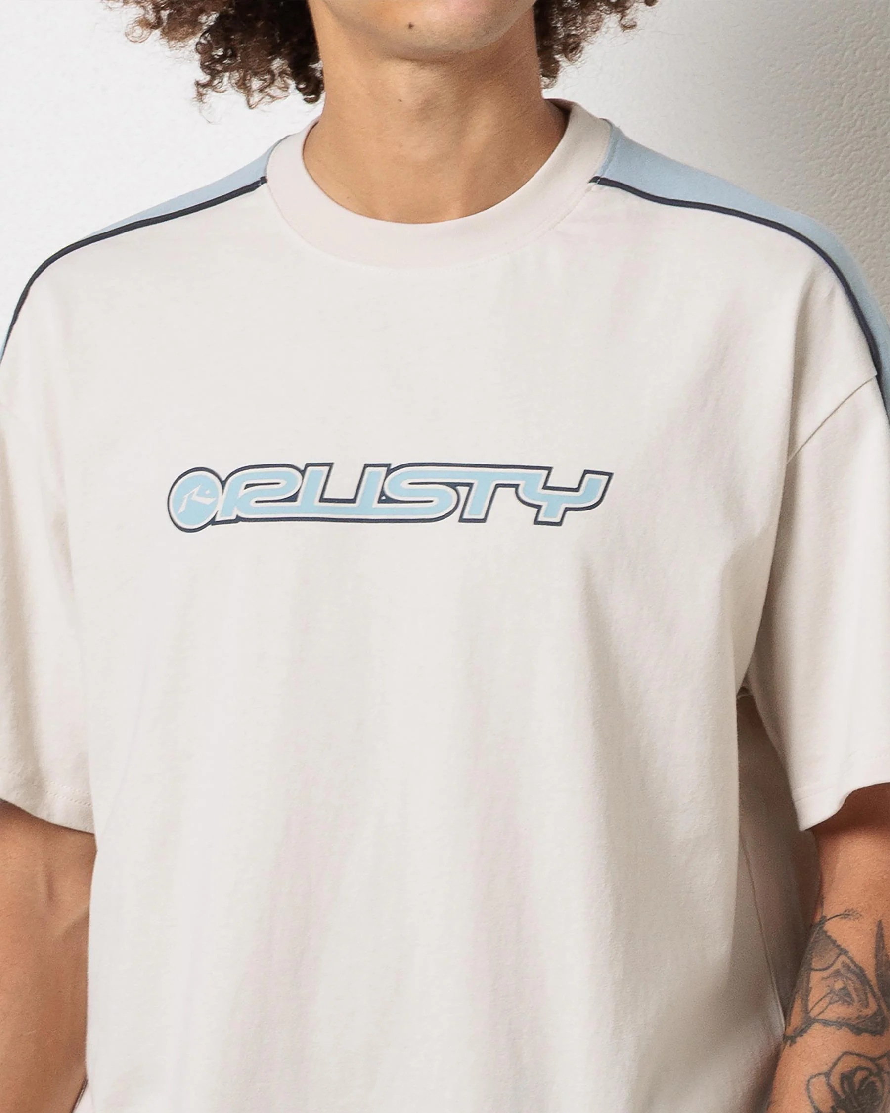 RUSTY Alonso Tee - Cream - Image 4