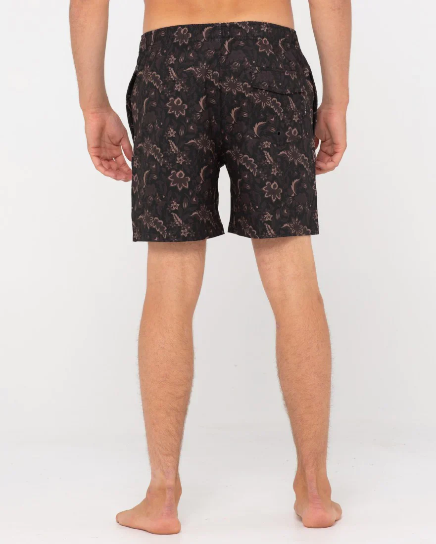 Rusty Brown Batik Elastic Boardshort - Java - Image 3