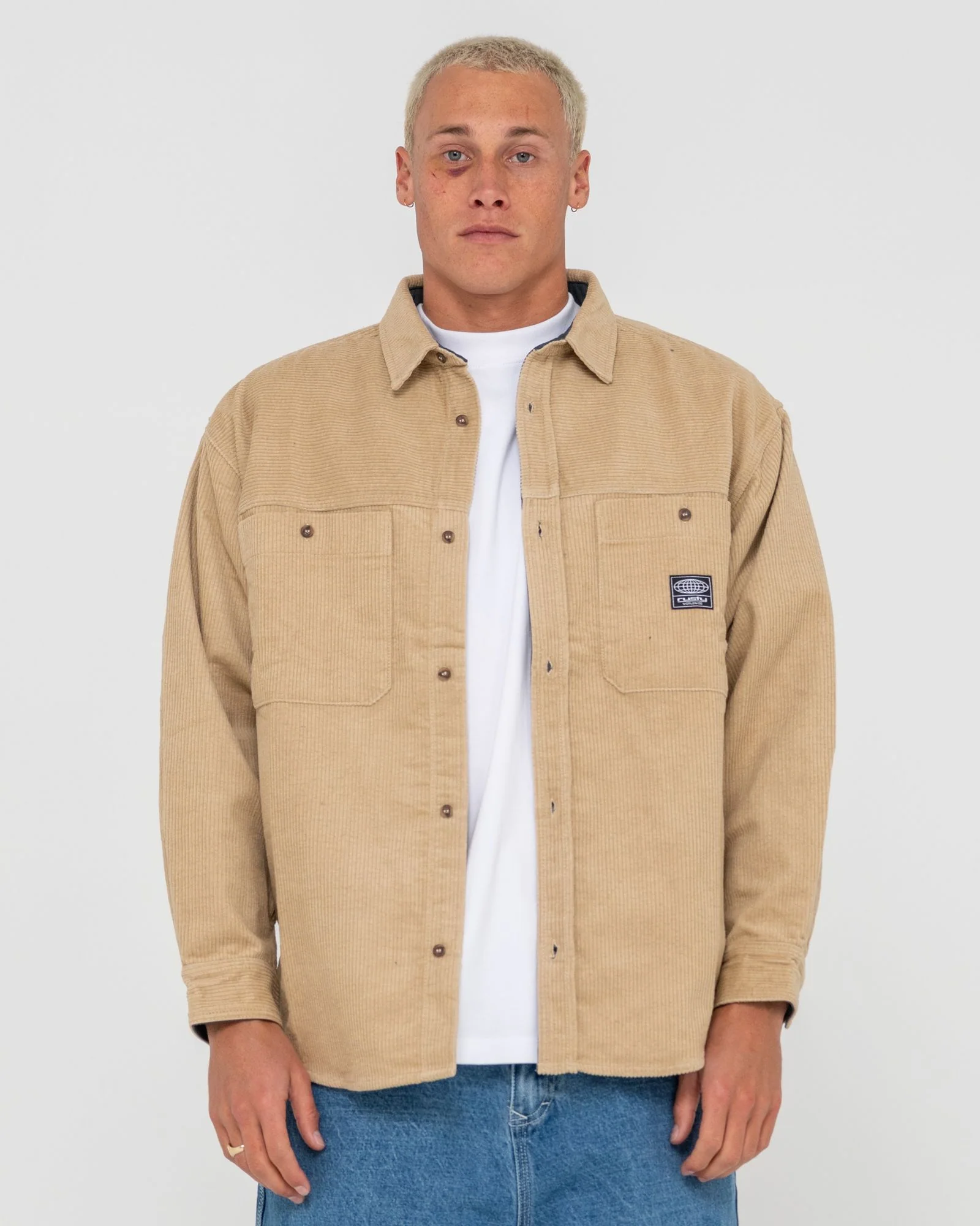 RUSTY Cobra Cord Overshirt - Light Fennel - Image 2