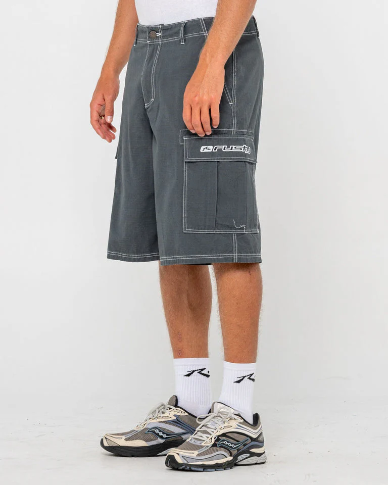 RUSTY COMMANDO RIPPA CARGO SHORT - Dark Sapphire - Image 4