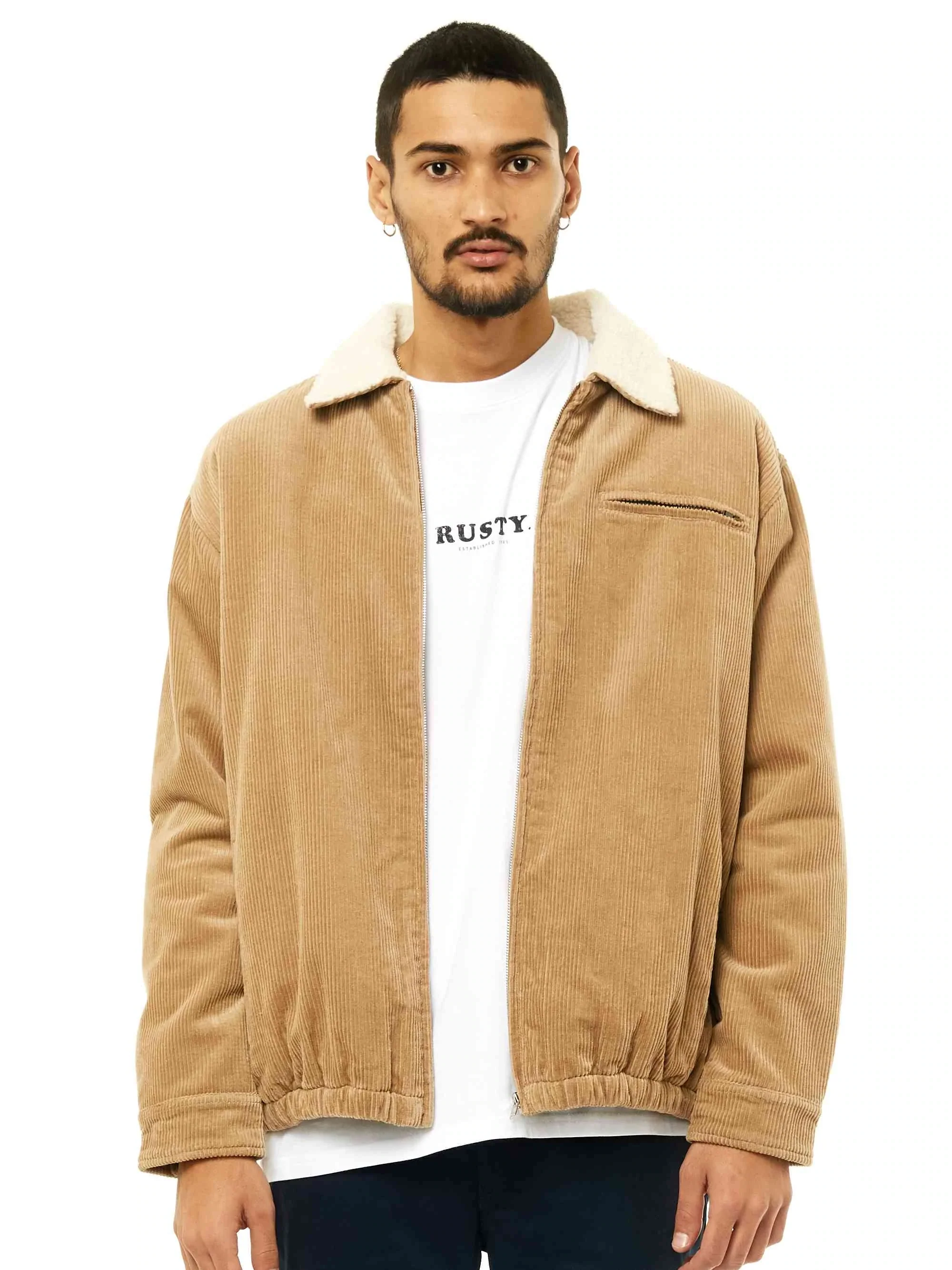 Rusty Coup Cord Jacket - Latte - Image 2