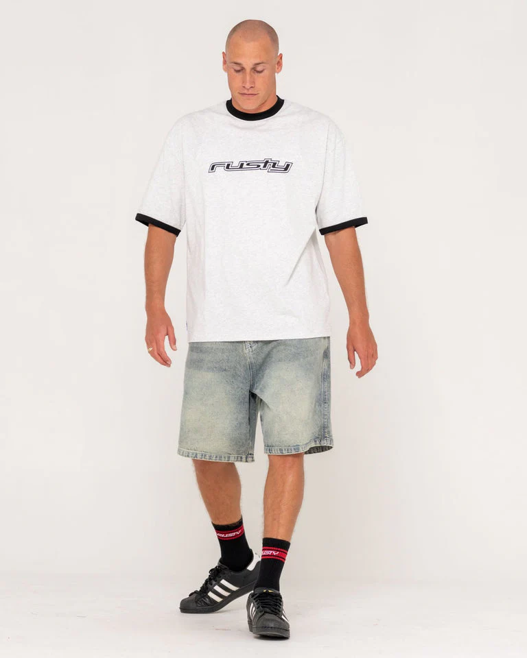 Rusty Dead Ringer Tee - Ecru Marle - Image 2
