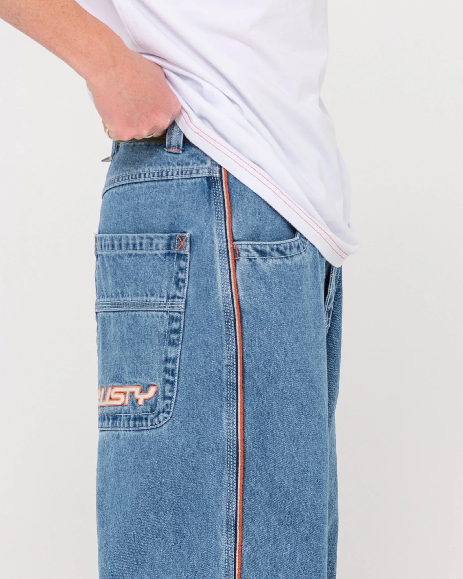 RUSTY Flip Daddy 2.0 Baggy Jean - Middy Blue - Image 7