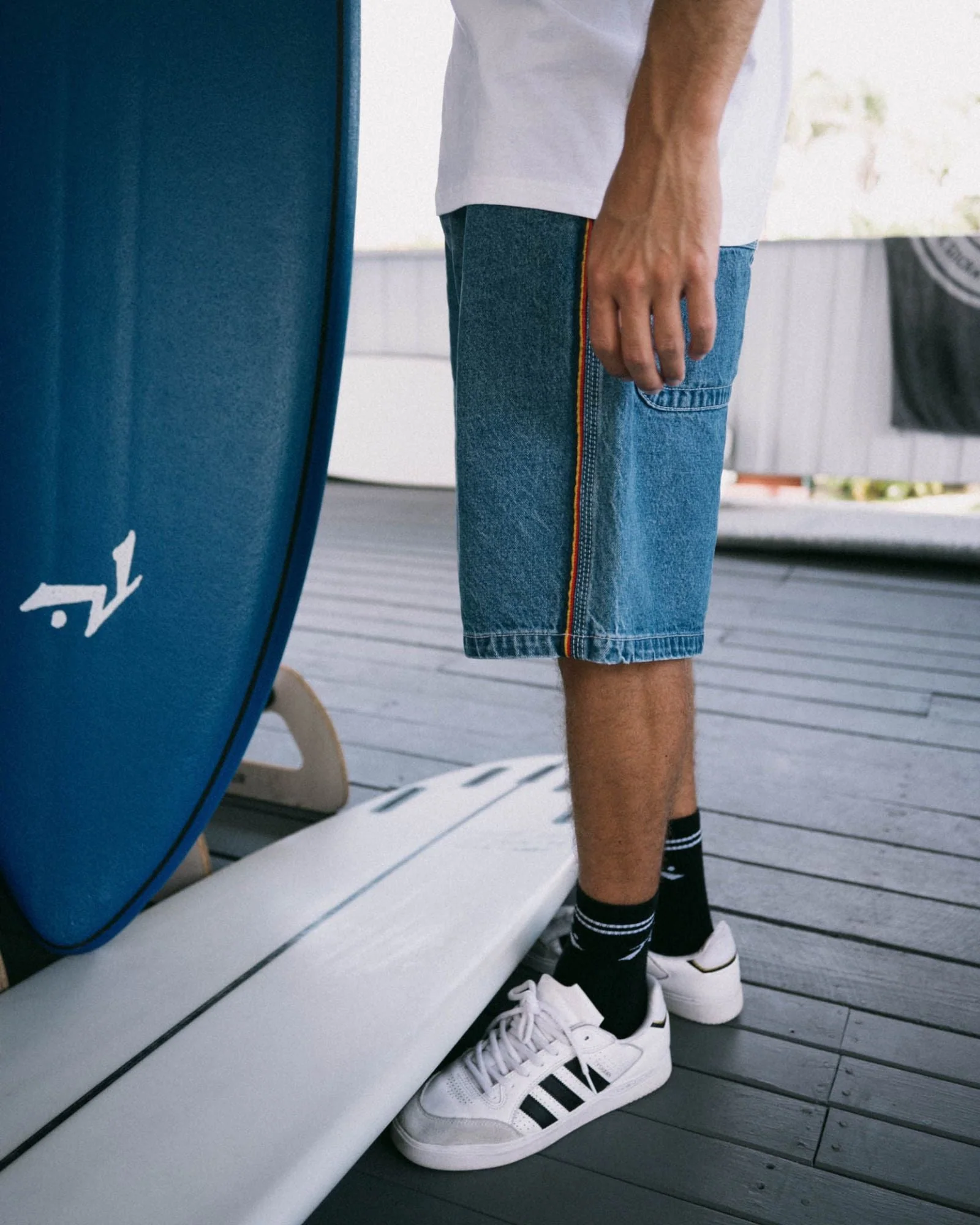 Rusty Flip Daddy 2.0 Baggy Jort - Middy Blue