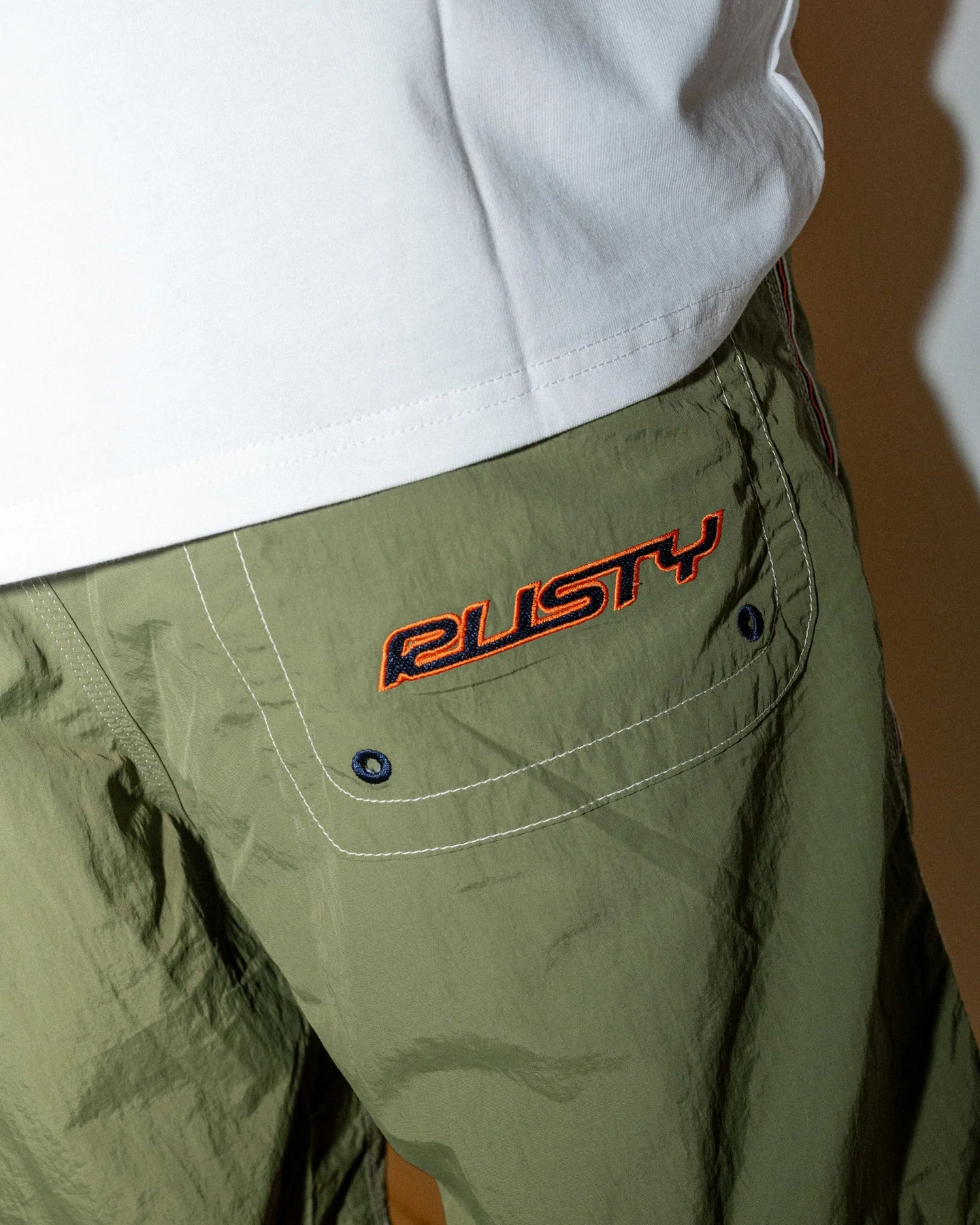RUSTY Flip Daddy 22" Elastic Waist Boardshort - Savanna - Image 3