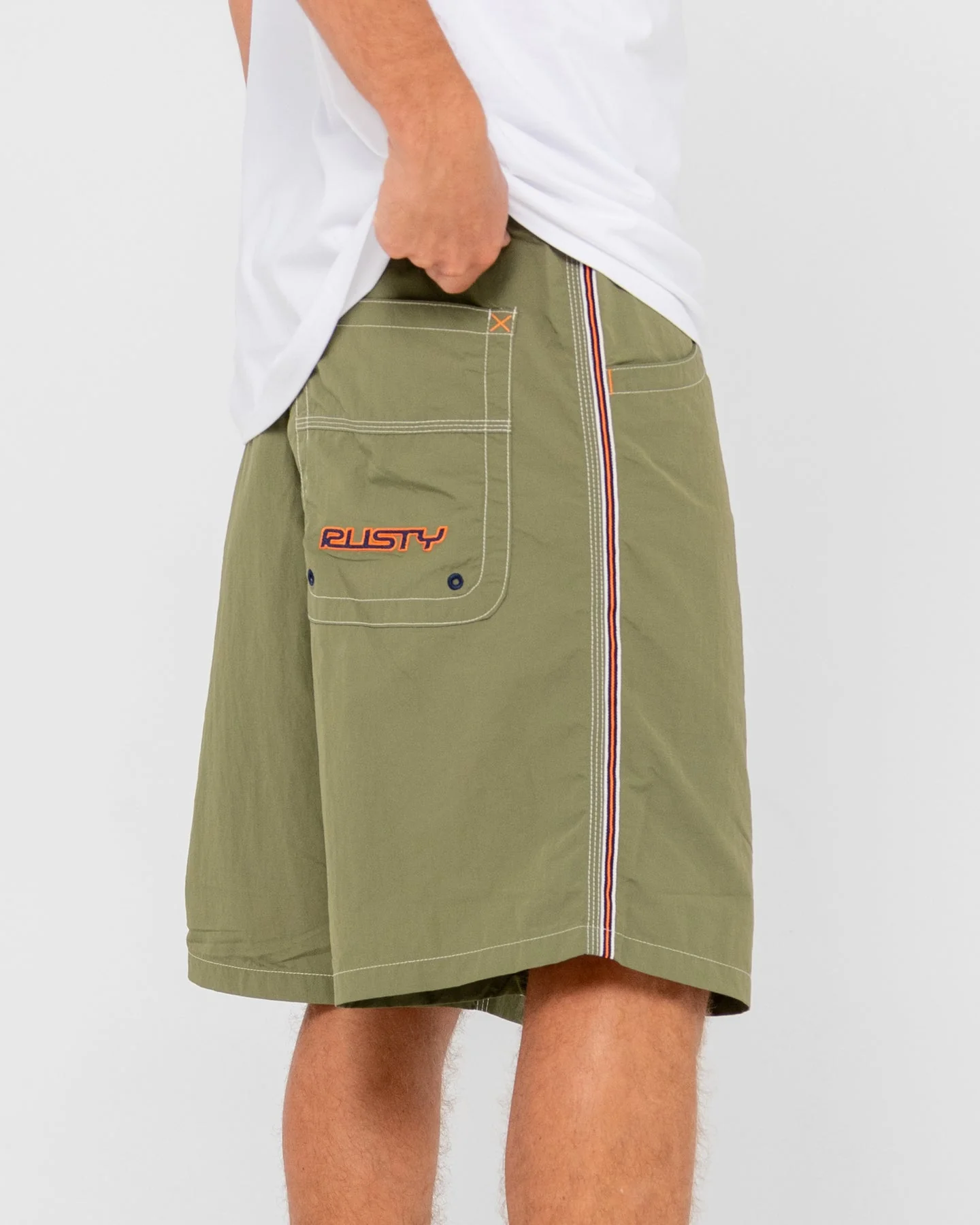 RUSTY Flip Daddy 22" Elastic Waist Boardshort - Savanna - Image 4