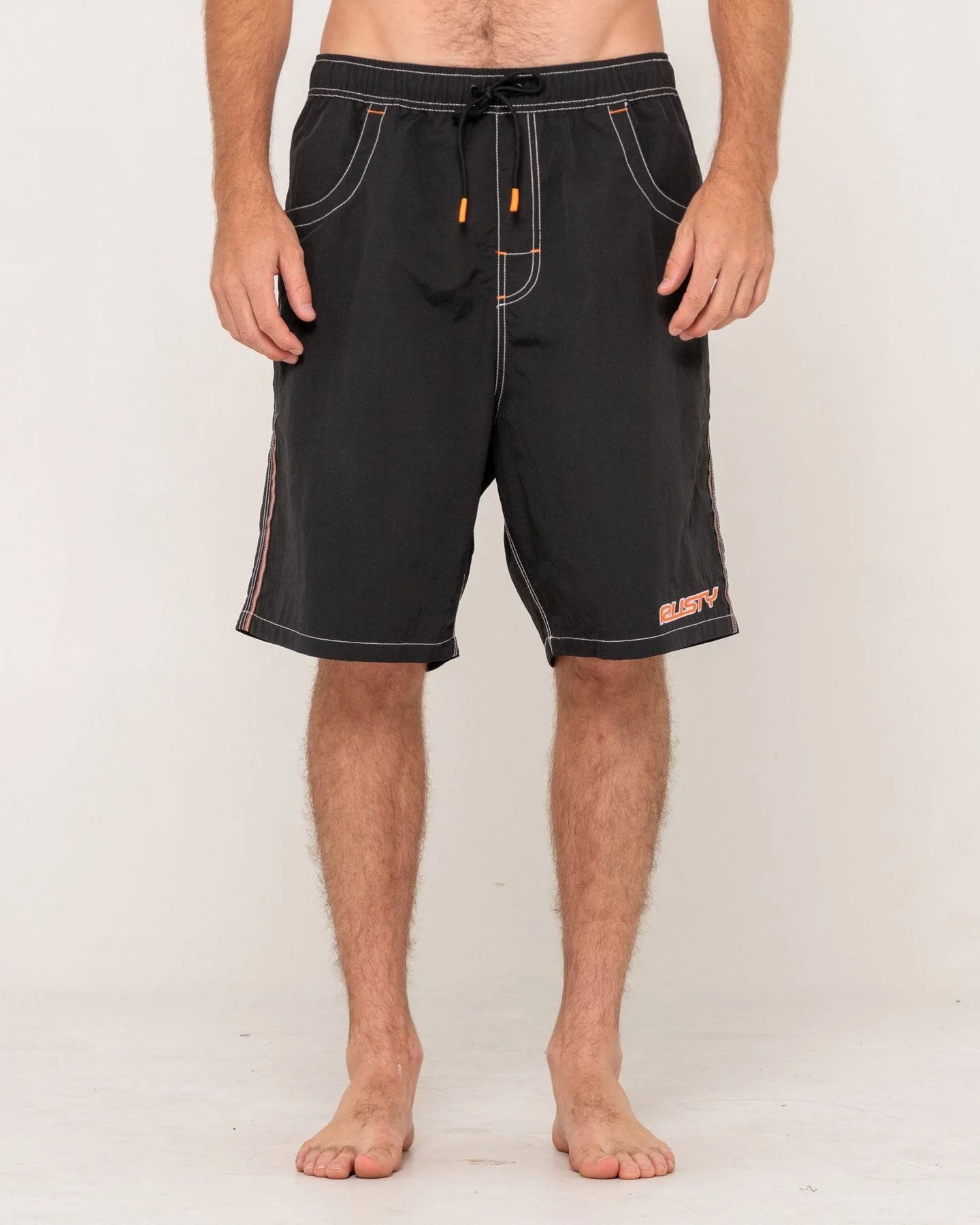RUSTY Flip Daddy 22" Elastic Waist Boardshort - Black - Image 3