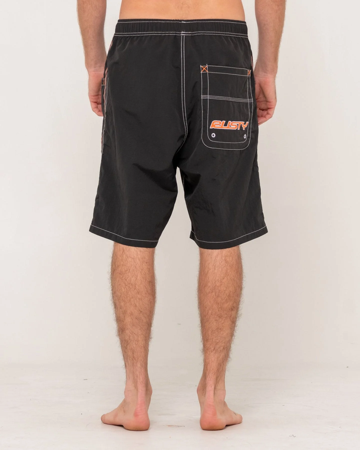 RUSTY Flip Daddy 22" Elastic Waist Boardshort - Black - Image 5