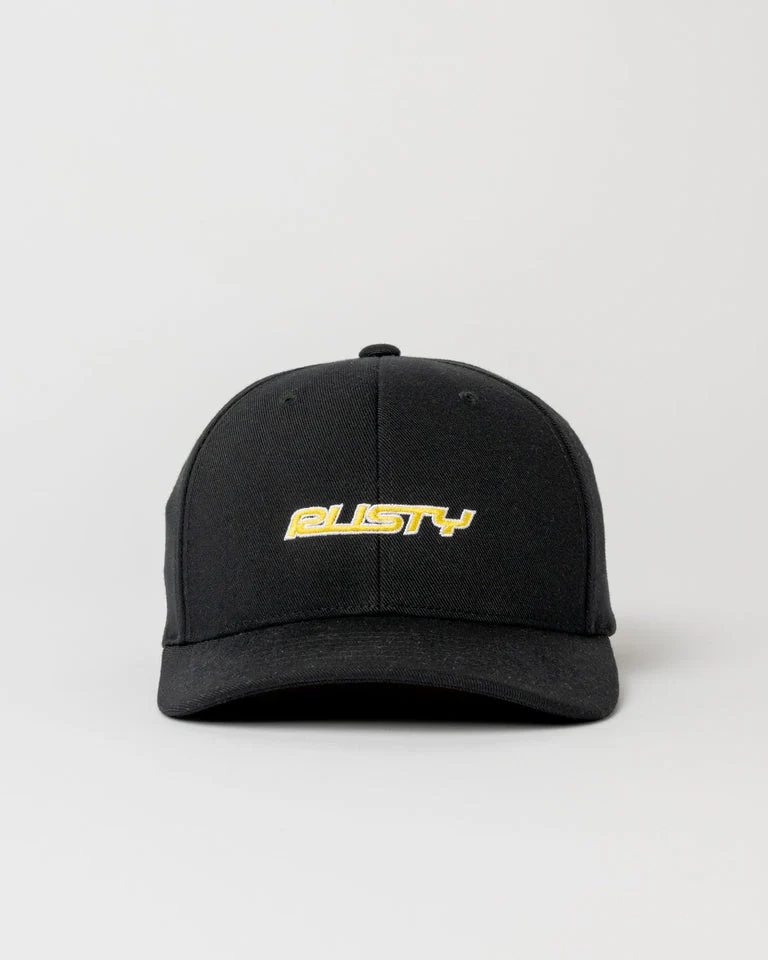 RUSTY Flip Daddy Flexfit Cap - Black - Image 3