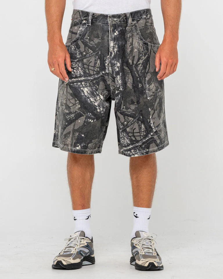 RUSTY Flip Rambo 24" Jort - Grey Camo - Image 2