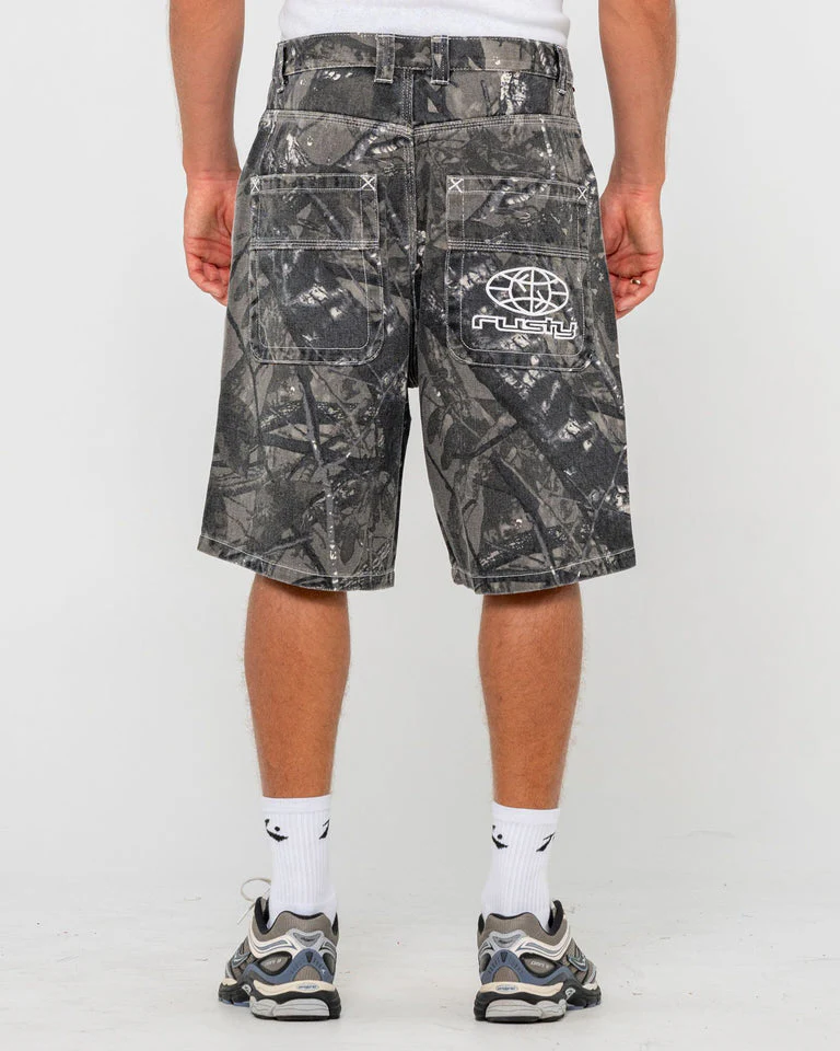 RUSTY Flip Rambo 24" Jort - Grey Camo - Image 3