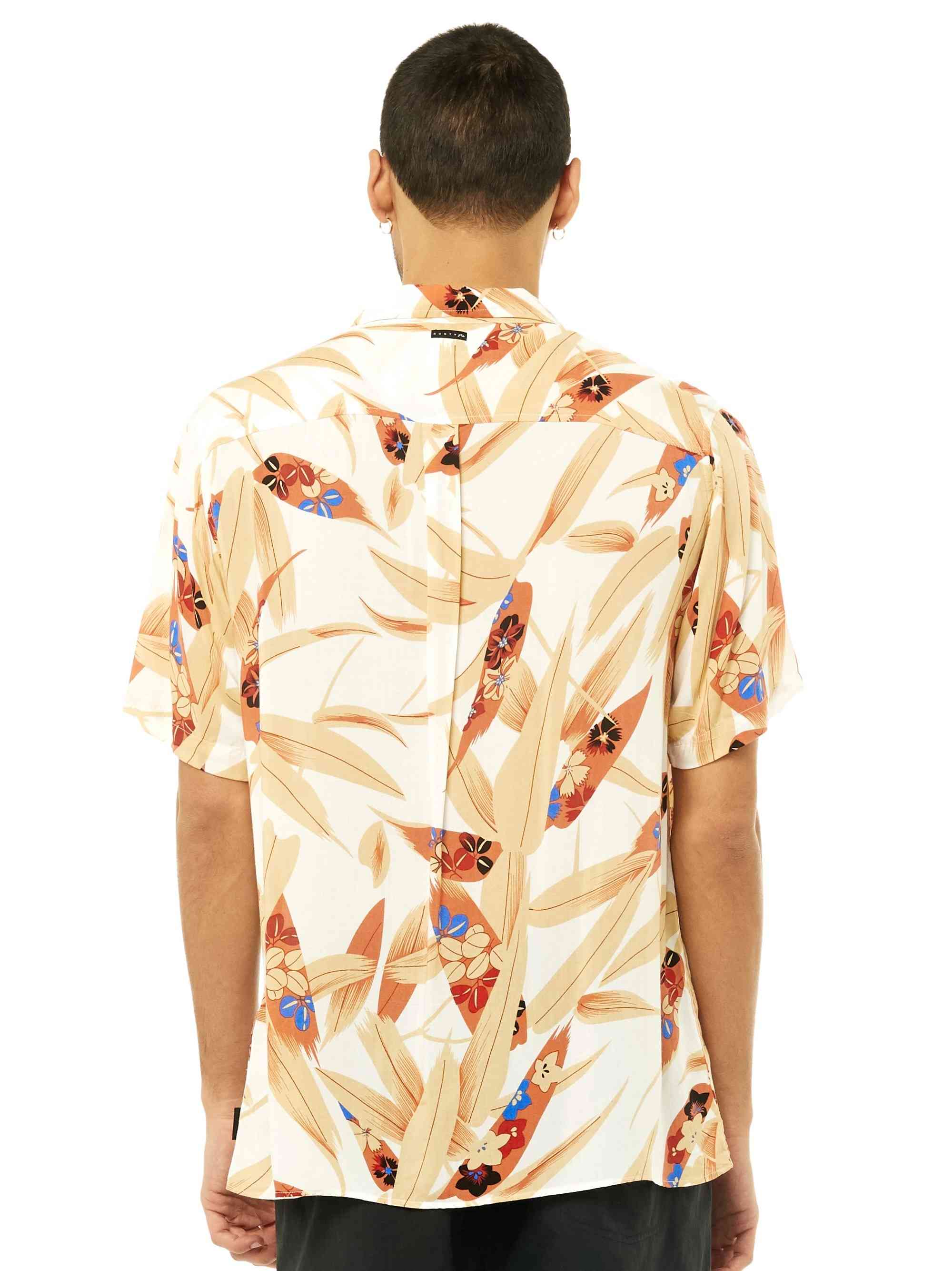 Rusty Fragment Short Sleeve Shirt - White - Image 2