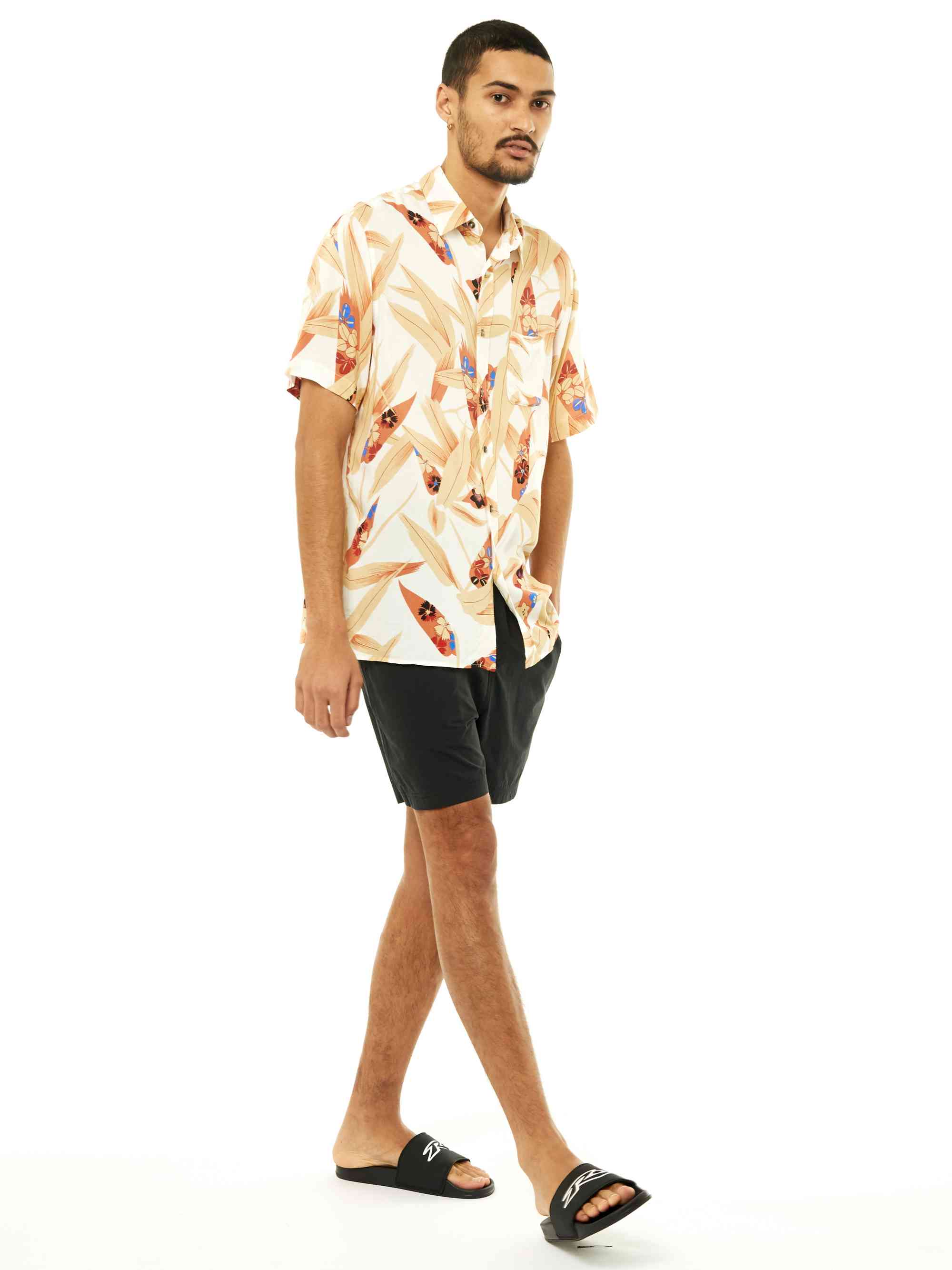 Rusty Fragment Short Sleeve Shirt - White - Image 6
