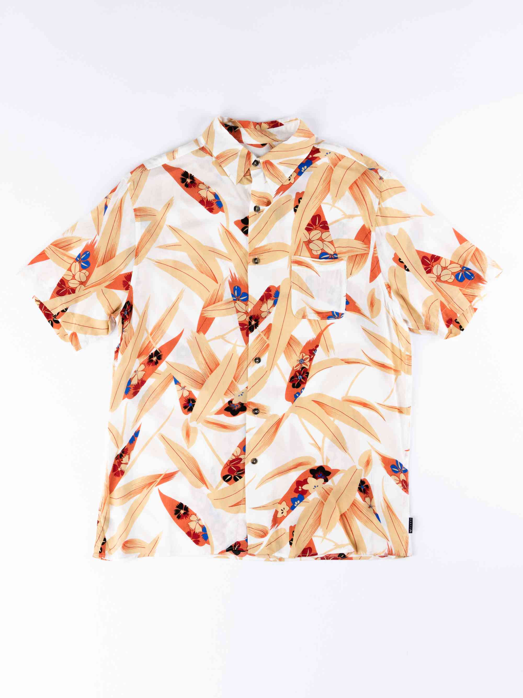 Rusty Fragment Short Sleeve Shirt - White - Image 7