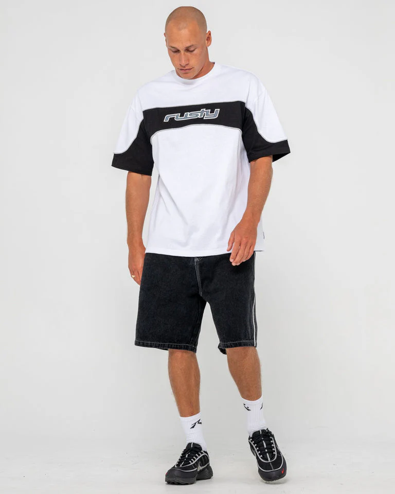 RUSTY Kinetic Short Sleeve Heavy Tee - White - Image 2
