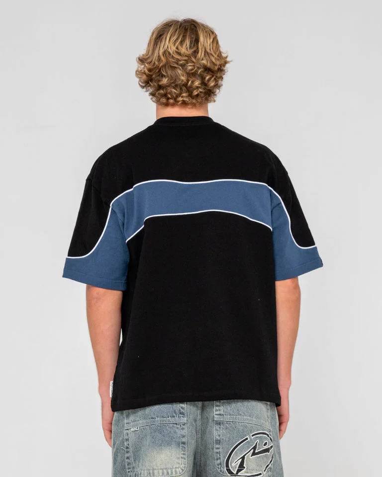 RUSTY Kinetic Short Sleeve Heavy Tee - Black - Image 3