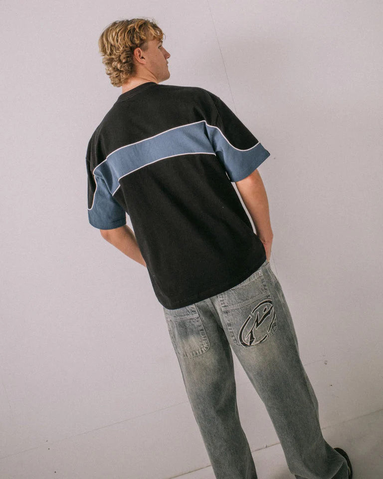 RUSTY Kinetic Short Sleeve Heavy Tee - Black - Image 5