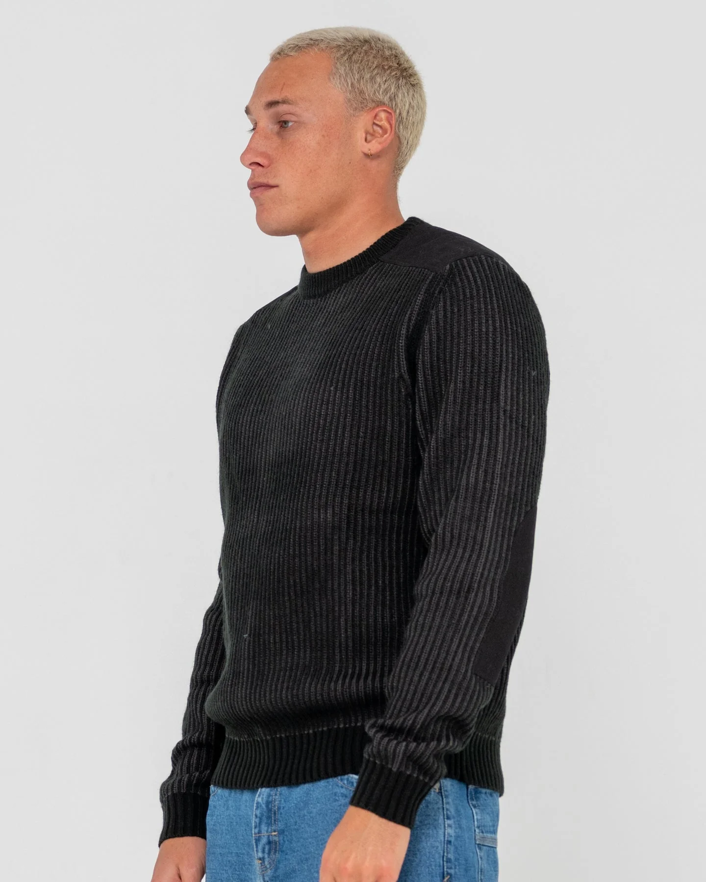 RUSTY Ora Style Crew Knit - Black - Image 3