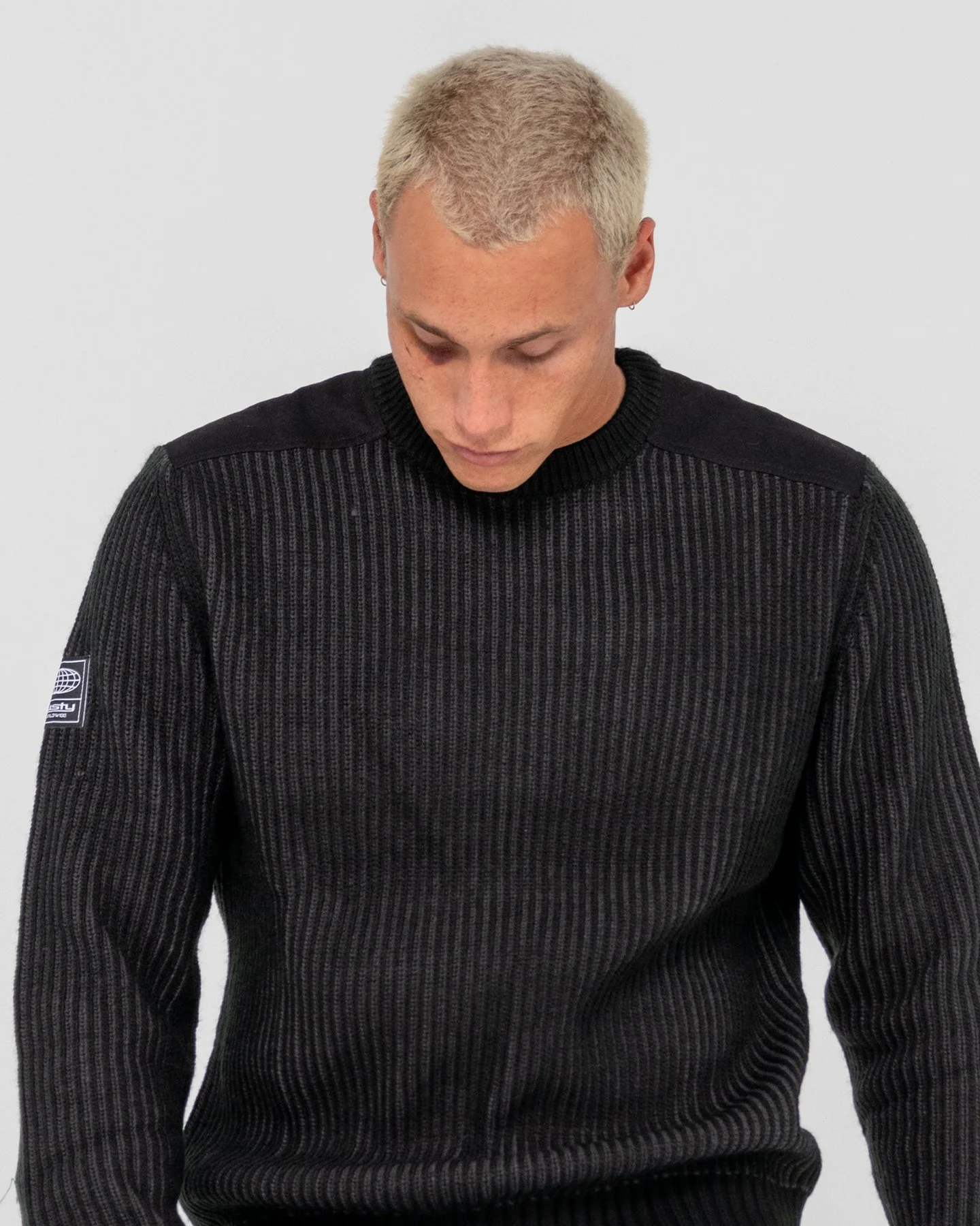 RUSTY Ora Style Crew Knit - Black - Image 4