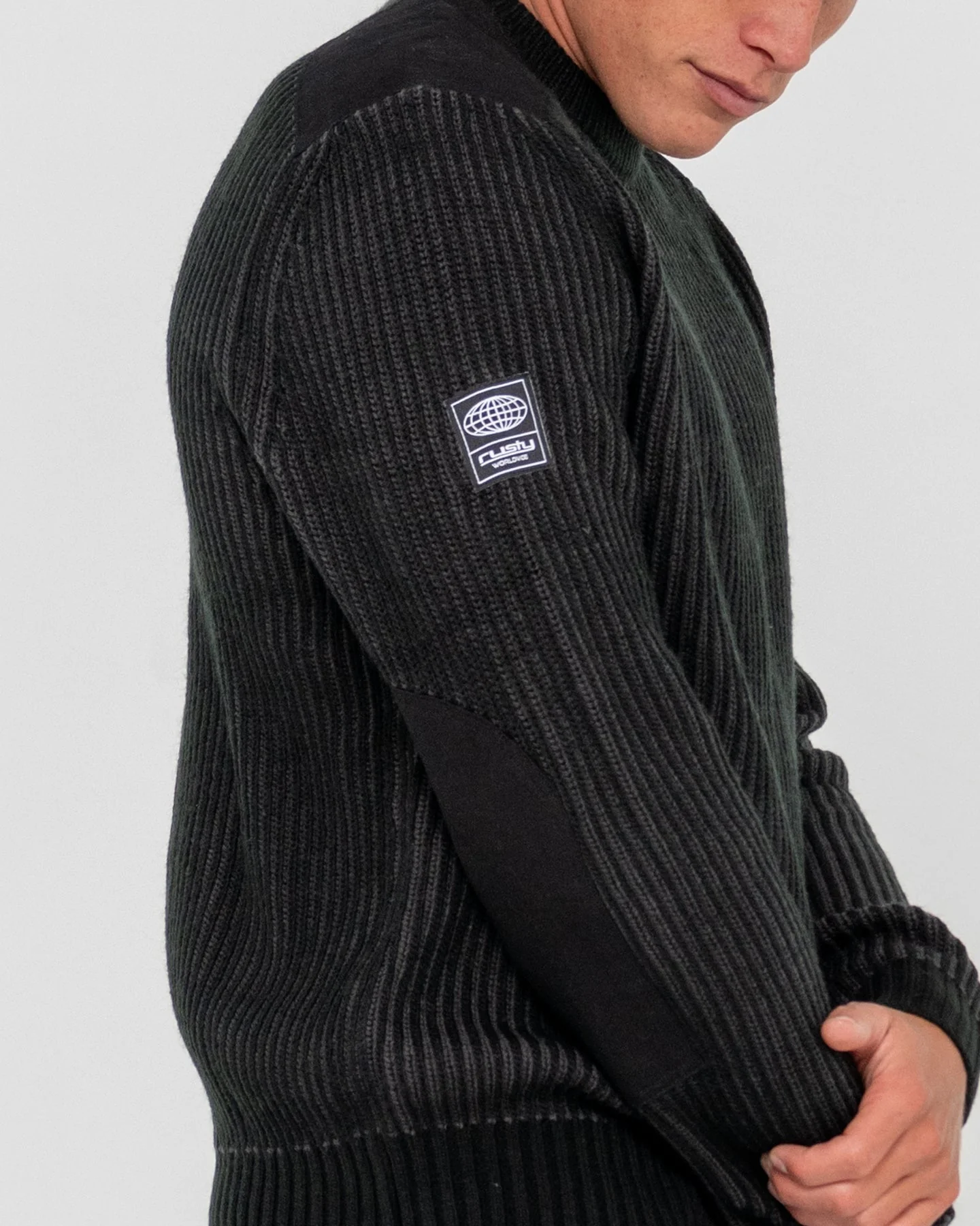 RUSTY Ora Style Crew Knit - Black - Image 5
