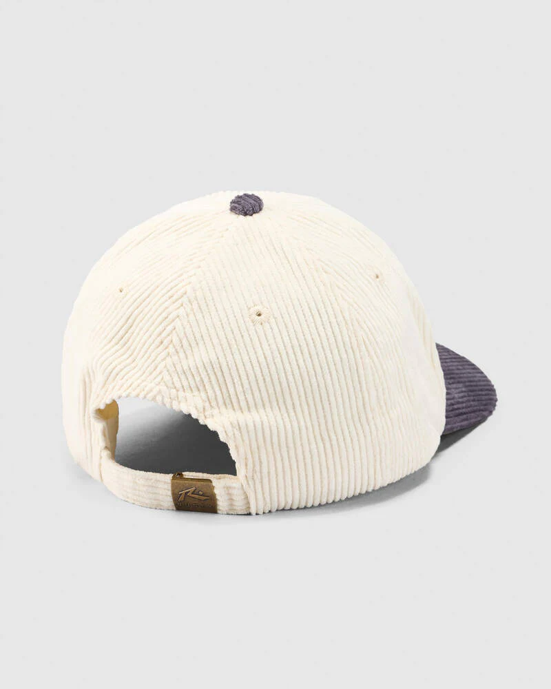 RUSTY Orbit Cord Six Panel Cap - Coal - Image 2
