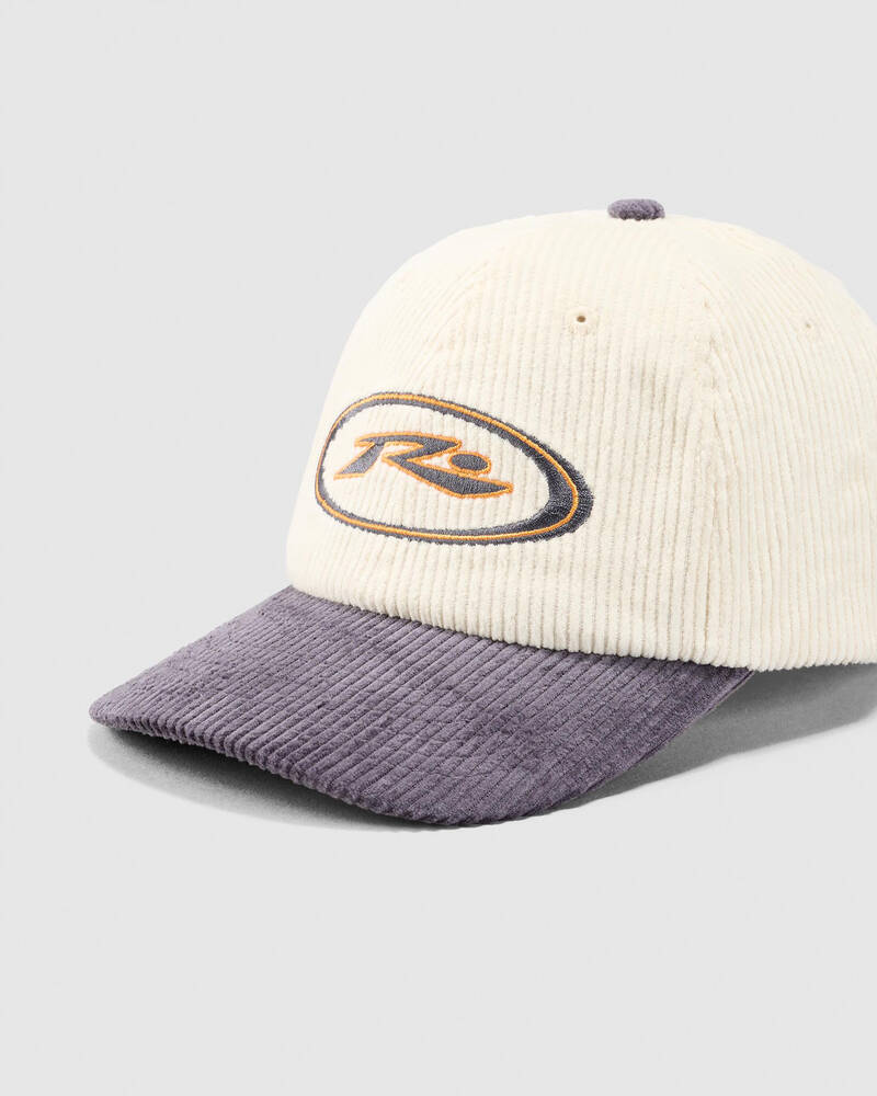 RUSTY Orbit Cord Six Panel Cap - Coal - Image 4