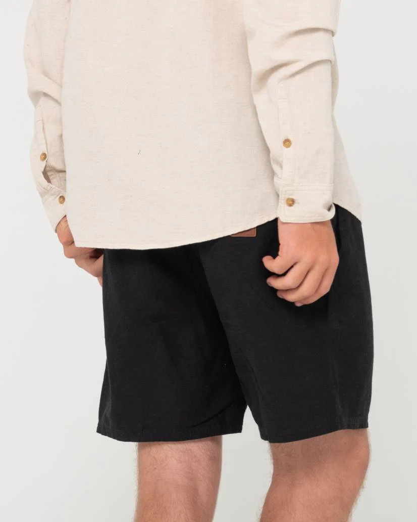 Rusty Overtone L/S Linen Shirt - Ecru - Image 6