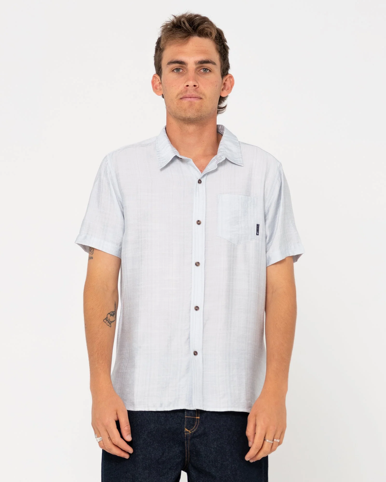 RUSTY Razor Blade 2.0 Short Sleeve Shirt - Image 3