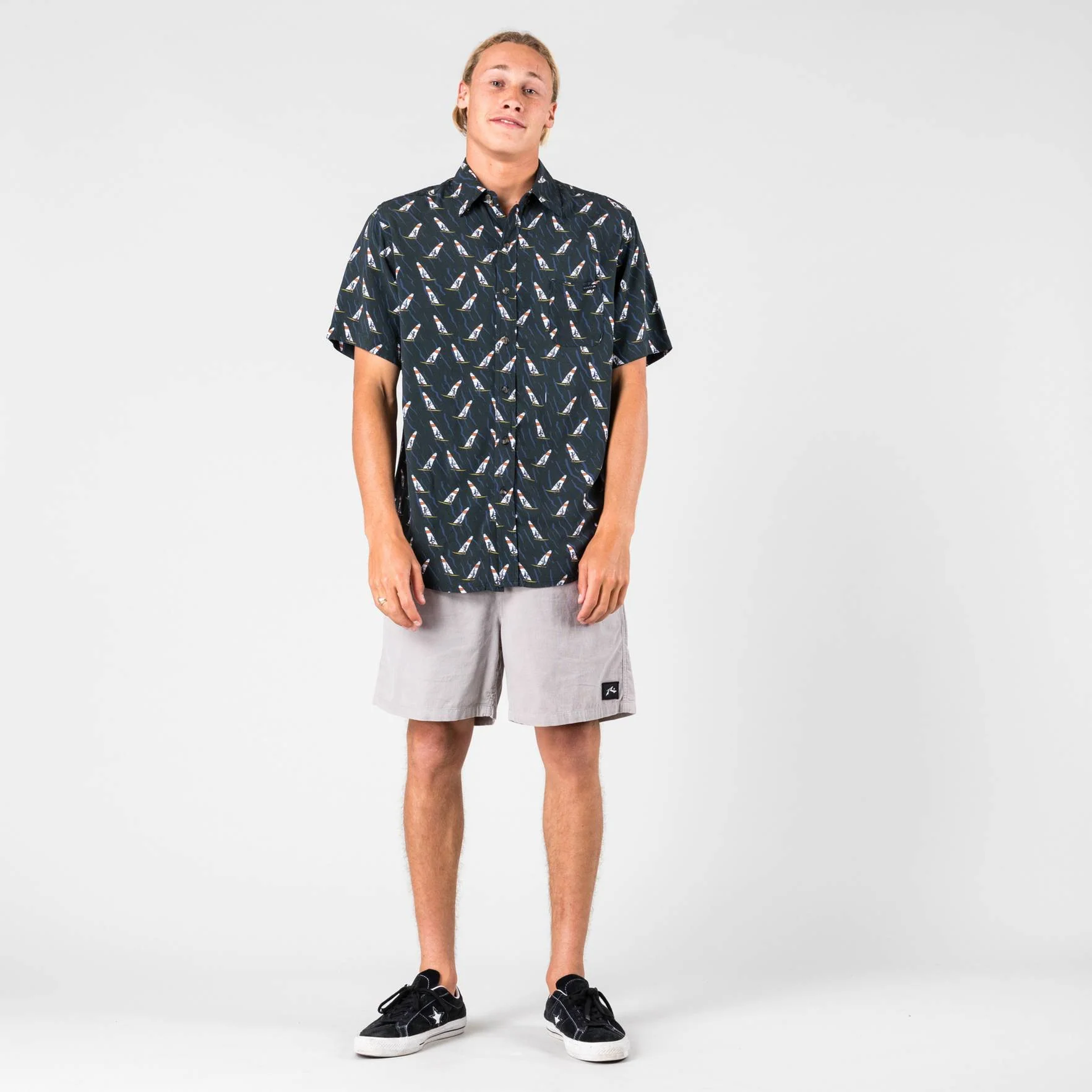 Rusty SHARK ALLEY SHORT SLEEVE SHIRT - Image 2