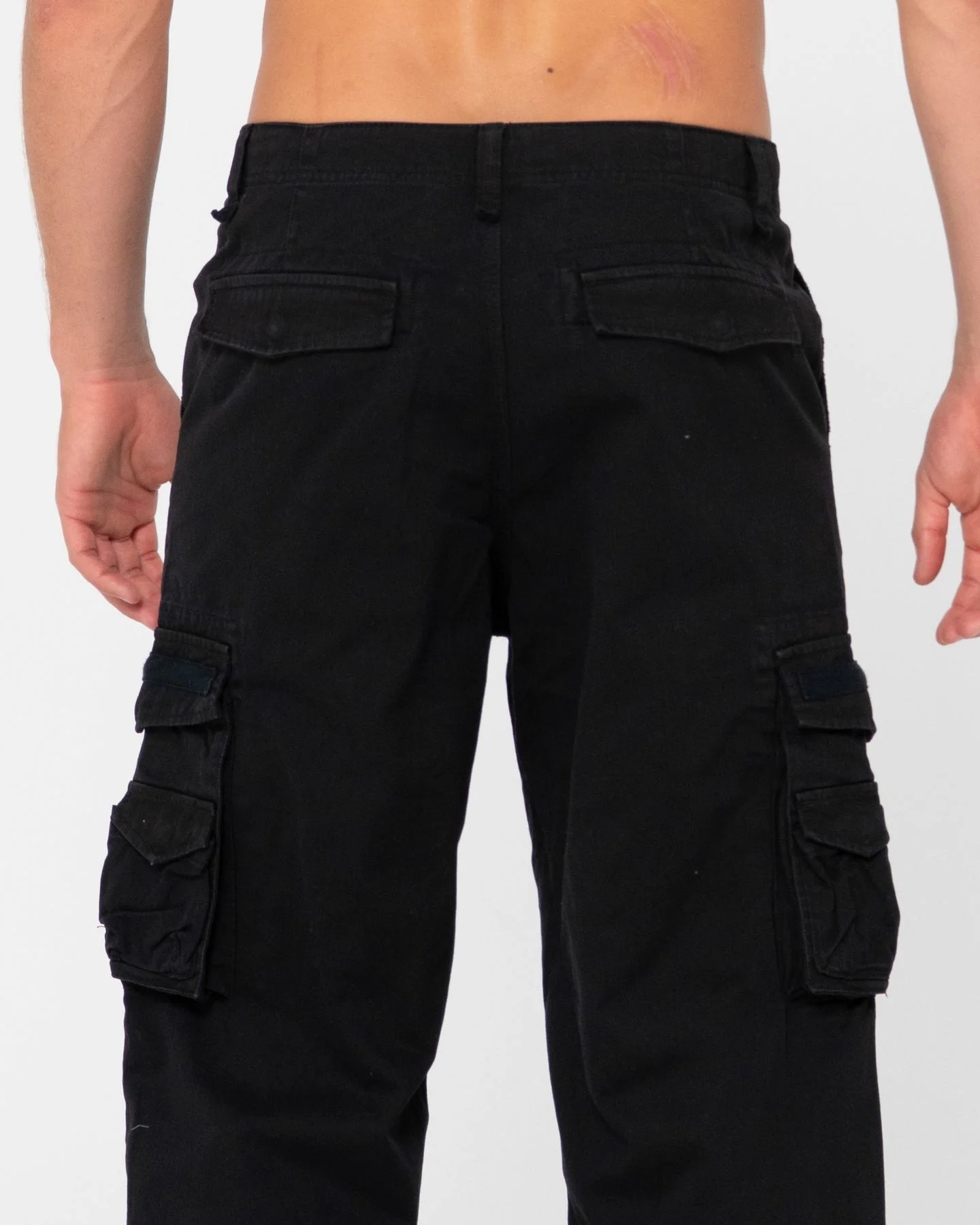 RUSTY Sheetya Loose Fit Cargo Pant - Black - Image 4