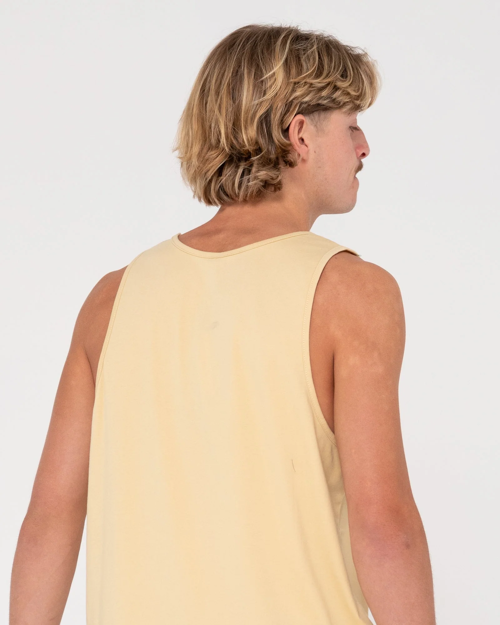 RUSTY Short Cut 2 Graphic Tank - Light Khaki - Image 3