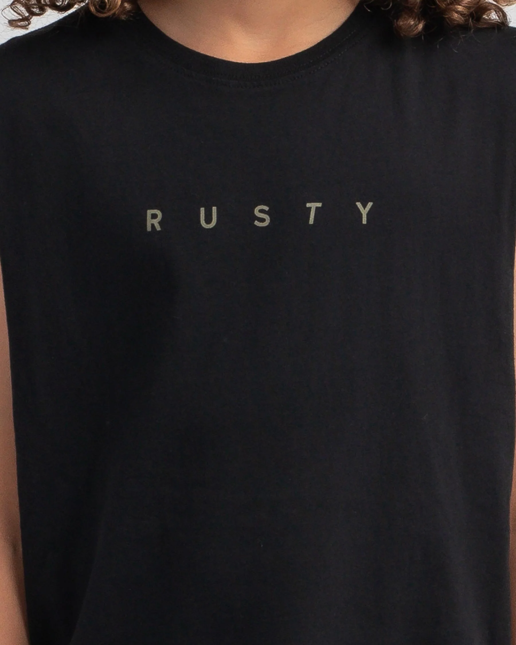 Rusty Short Cut Muscle Boys - Black - Image 4