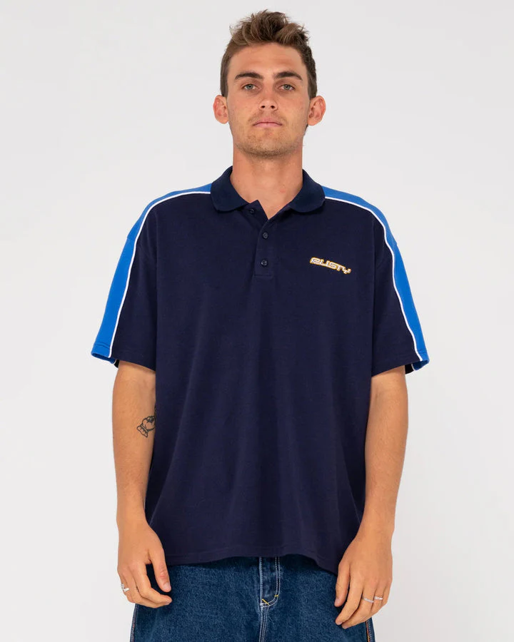 RUSTY Straight Shooter Polo - Navy Blue - Image 2