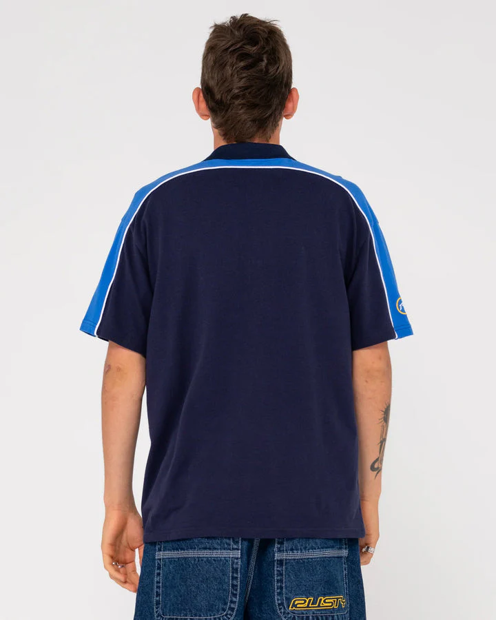 RUSTY Straight Shooter Polo - Navy Blue - Image 3