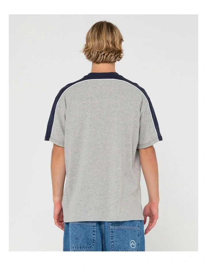 Rusty Straight Shooter s/s Tee - Grey Marle - Image 2