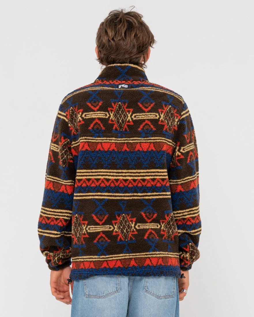 RUSTY Teka 1/4 Zip Polar Fleece - Falcon - Image 3