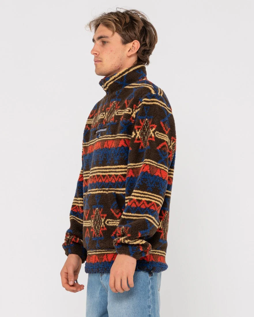 RUSTY Teka 1/4 Zip Polar Fleece - Falcon - Image 4