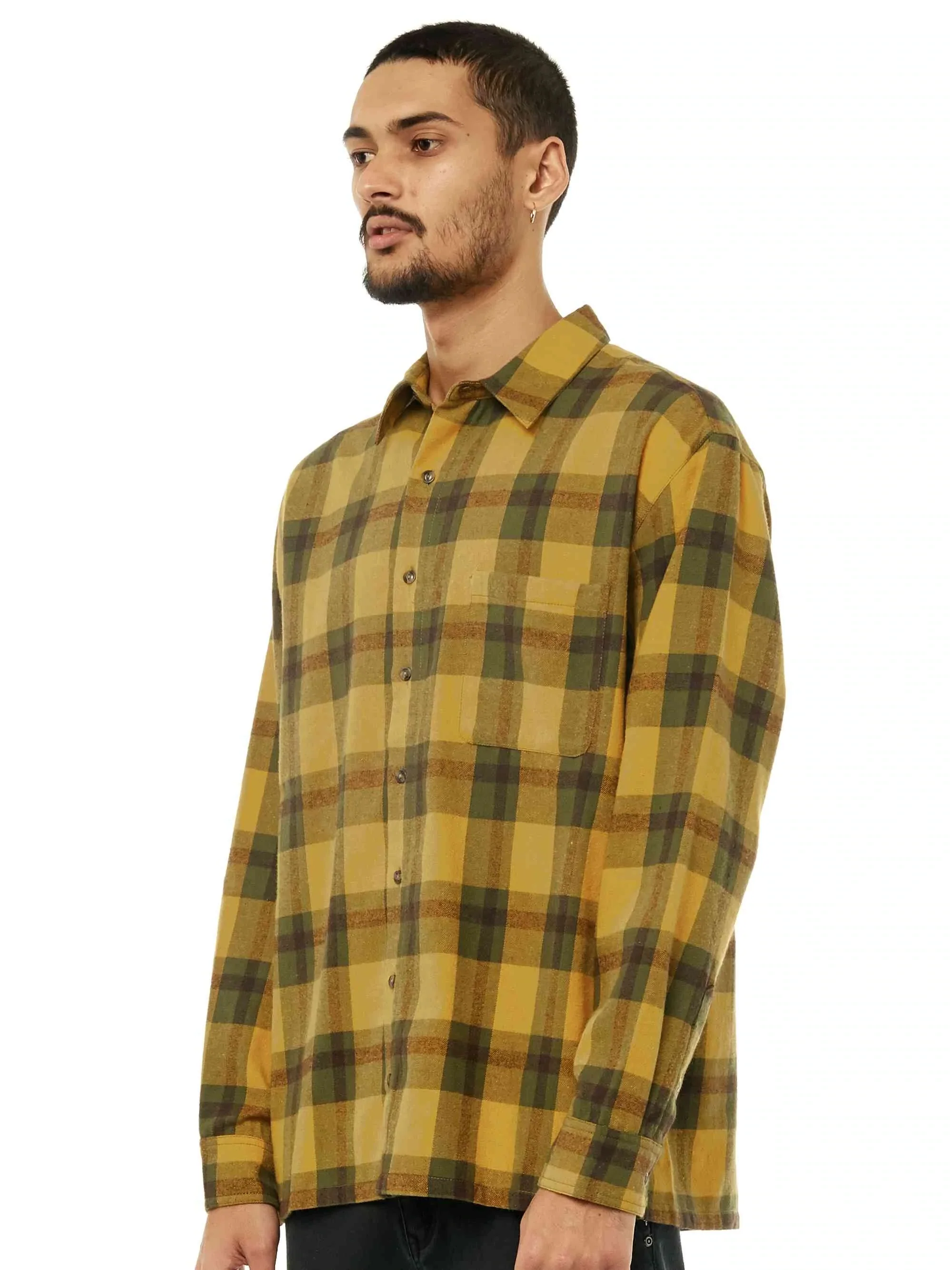 Rusty Thief Long Sleeve Shirt - Ochre - Image 3