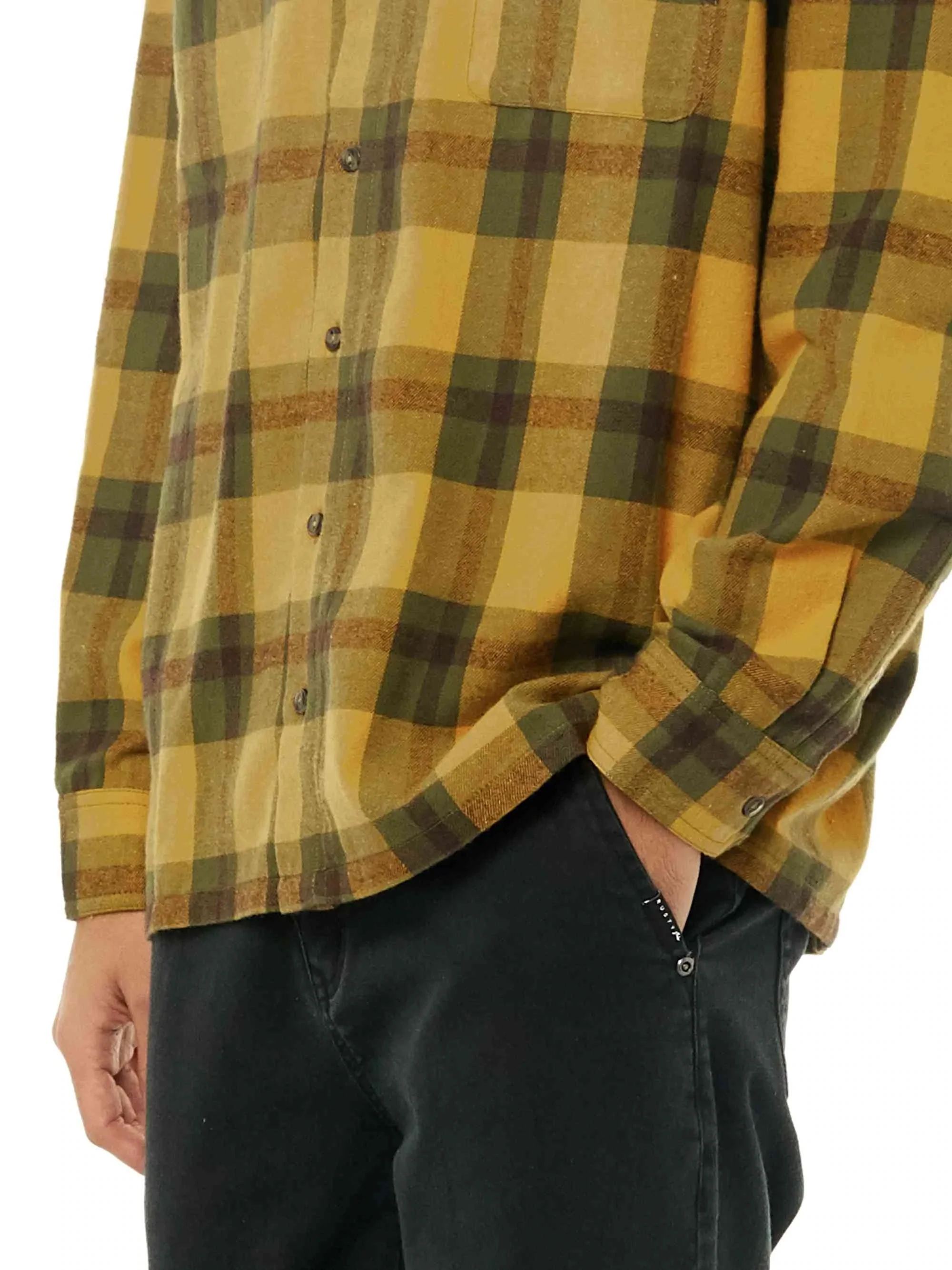 Rusty Thief Long Sleeve Shirt - Ochre - Image 4