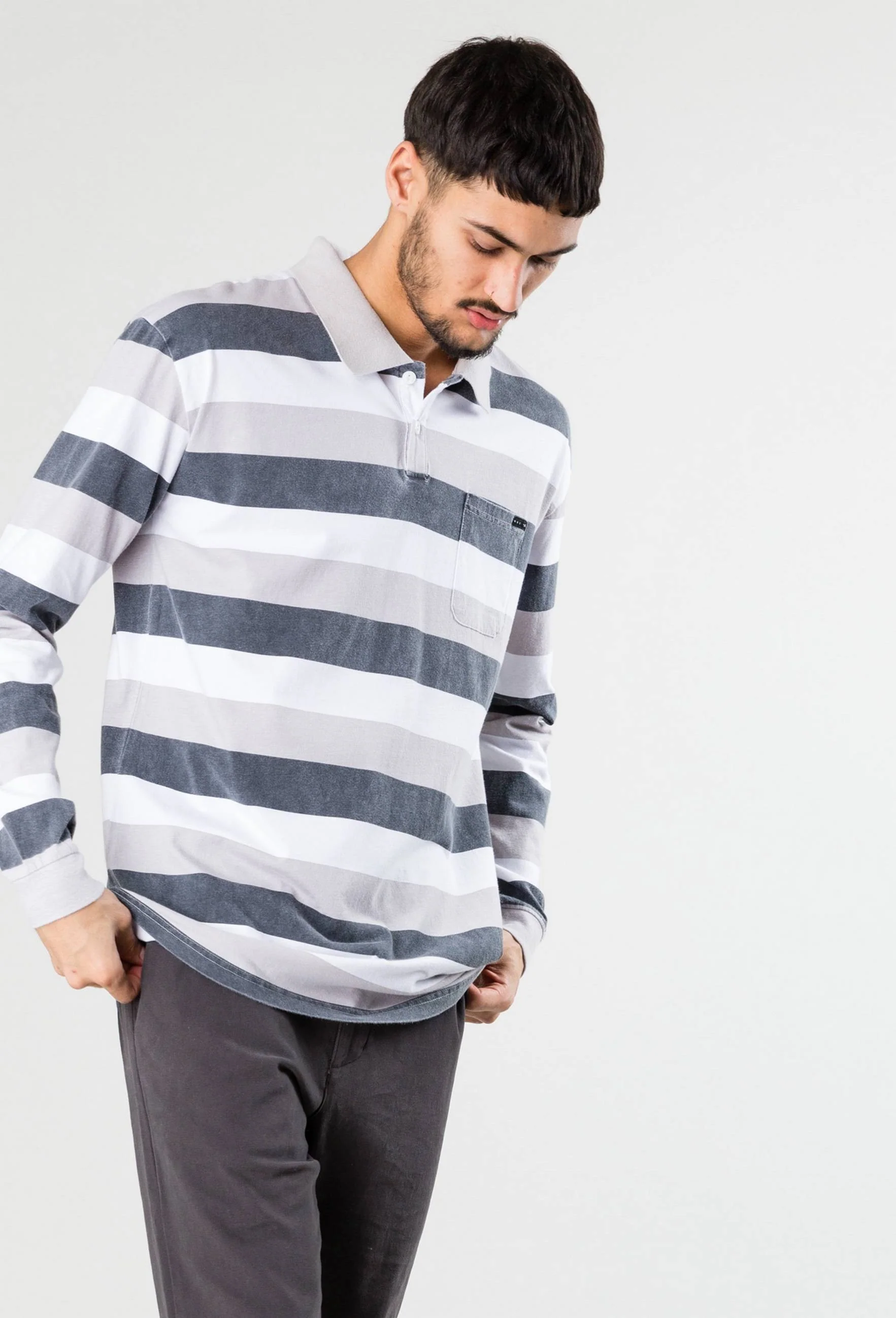 Rusty Tricycle Long Sleeve Polo - Image 3